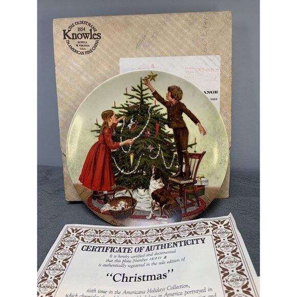 Vintage Knowles "Christmas" Collector Plate By Don Spaulding - Picture 1 of 12